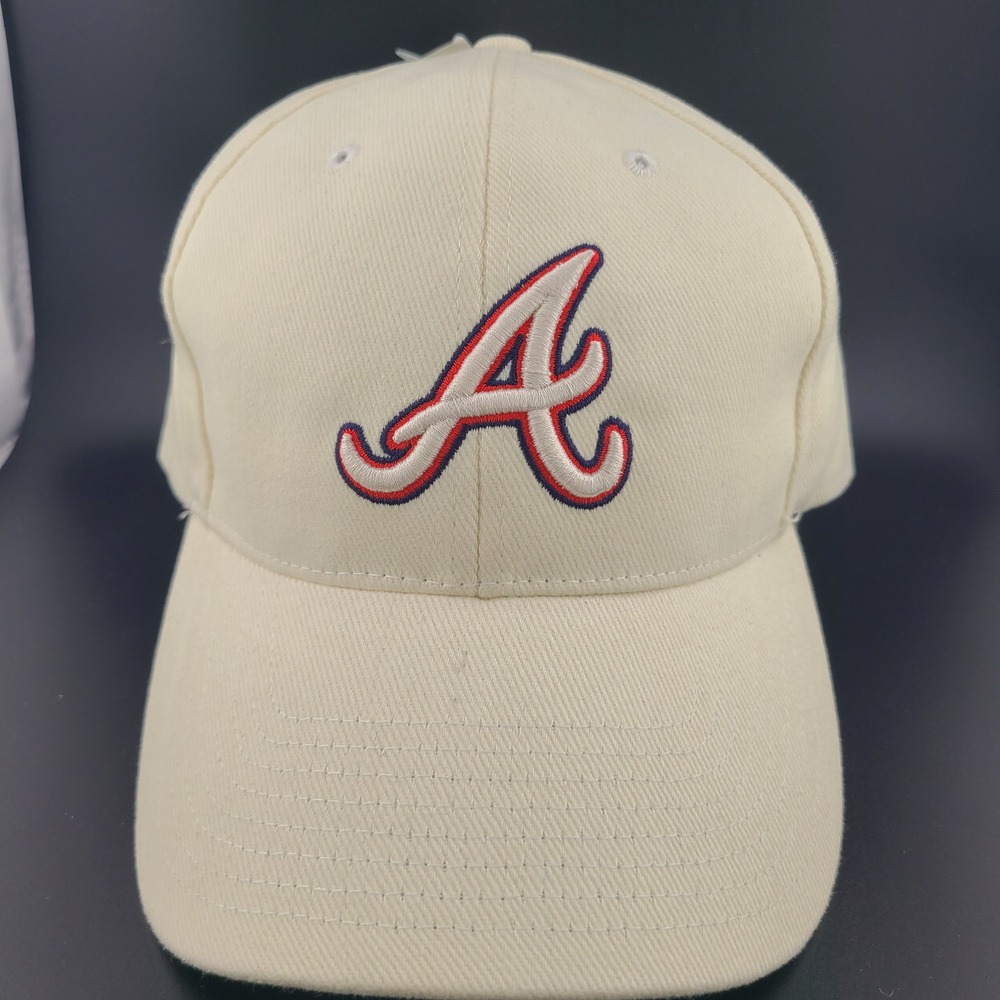 Twins Enterprise Atlanta Braves MLB Baseball Cap Mens One Size Cream White